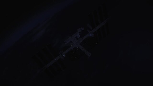 Raumstation in der Nähe der Erde