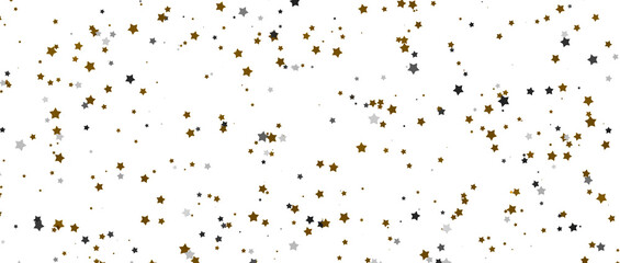 Enchanted Galaxy: Experience the Splendor of a 3D Gold Stars Shower