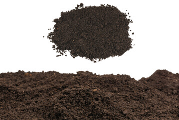 Black land for plant background.