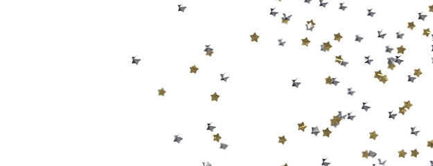 XMAS Stars - Festive christmas card. Isolated illustration white background. -