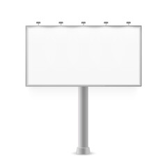 Blank billboard mockup for your advertisement design. Vector illustration