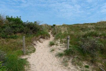 Wanderpfad zwischen Sanddünen, Nordseeinsel Langeoog
