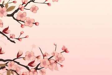 Fototapeta premium chinese new year background with blossoms