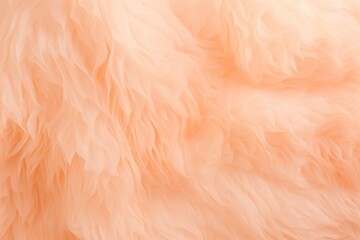 Abstract fluffy pattern in peach fuzz and apricot crush colors, monochrome background.