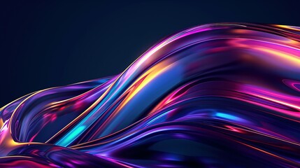 Abstract fluid liquid curved wave with copy space background