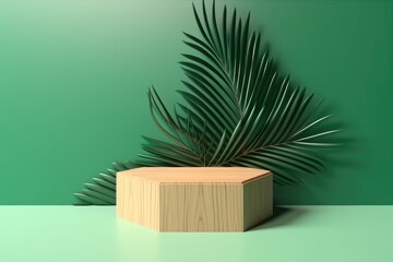 Modern geometric design oak wood grain wooden table