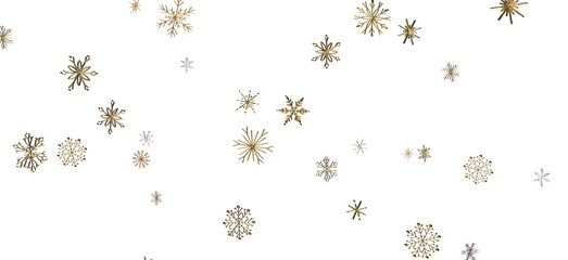 Snowflake Blizzard: Brilliant 3D Illustration Showcasing Descending Holiday Snowflakes