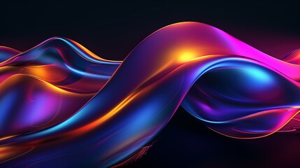 Abstract fluid liquid curved wave background