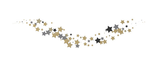 Radiant Showers: Immerse Yourself in a Spellbinding 3D Gold Stars Downpour