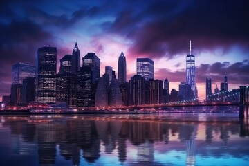 Fototapeta na wymiar New York City USA romantic holiday destination