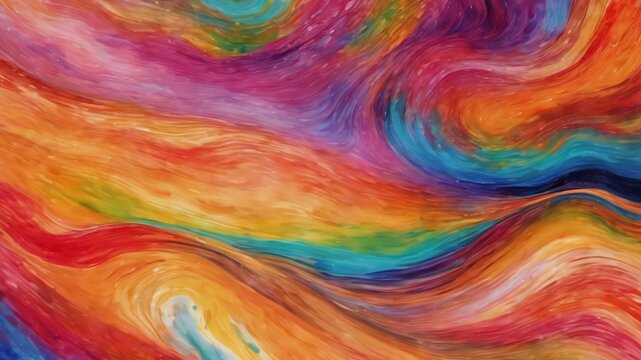 Abstract psychedelic background with creative wave design, wavy illustration with layered texture, modern psychic liquid art graphic for print or web purpose - Generative ai