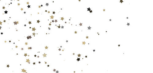 Radiant Showers: Immerse Yourself in a Spellbinding 3D Gold Stars Downpour