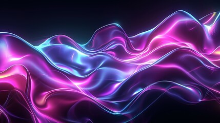 Abstract fluid liquid curved wave background - obrazy, fototapety, plakaty