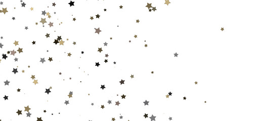 Radiant Showers: Immerse Yourself in a Spellbinding 3D Gold Stars Downpour