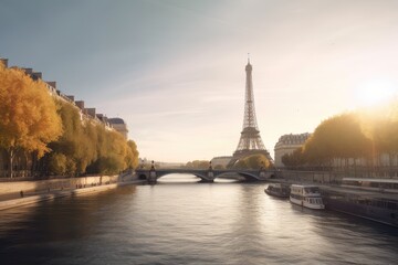 Obraz premium Paris France romantic holiday destination 