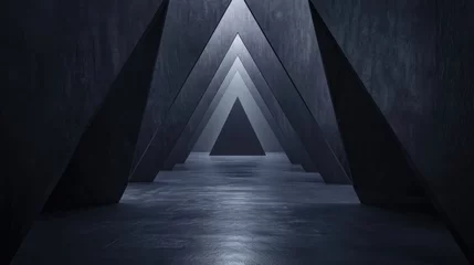 Poster A dark, triangular tunnel creating a deep perspective. © Jan
