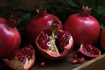 Pomegranates autumn related 