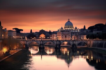 Fototapeta na wymiar Rome Italy romantic holiday destination