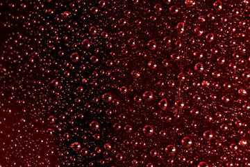 Abstract photography with water drops with reflections