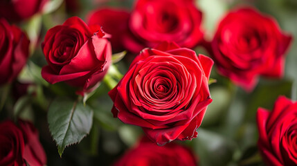 Red Rose Flower Rotation Close Up Background. Symbol Of Love. Valentine Design. romantic roses. valentines day symbol. representation of love.