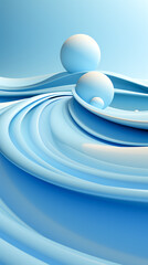 Abstract Blue.Wave Fantasy