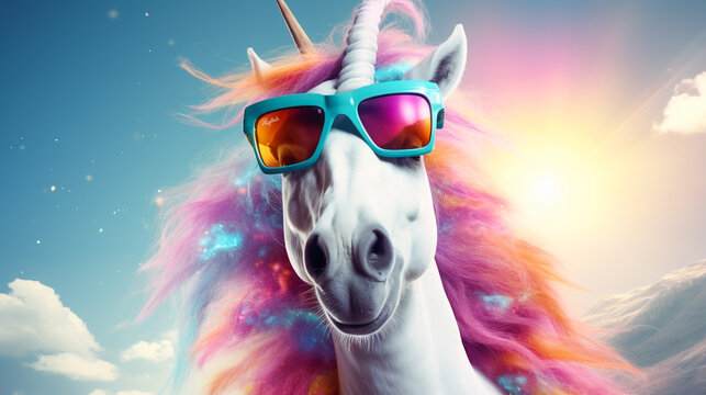 Funny Unicorn Illustration