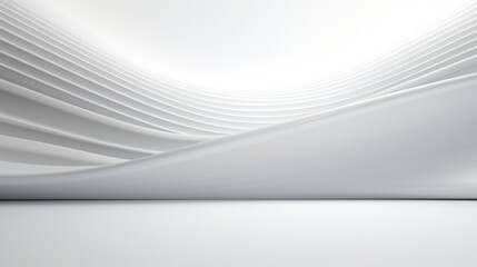 Minimalistic Clean White Background with 3D Light AI Generated