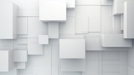 Minimalistic Clean White and Gray Technological Background Wallpaper AI Generated