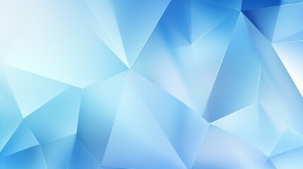 Abstract Background of Translucent Triangles in Light Blue Colors AI Generated