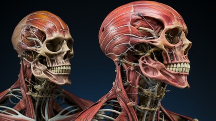 Human Anatomy ecorche. Human physiology. Muscles