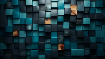urquoise wall background. Dark Green Background Design