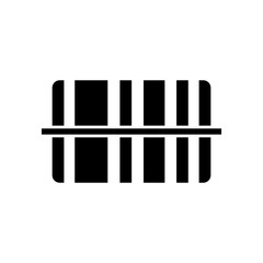 Bar code icon design trendy vector illustration.