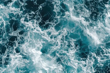 Fototapeta na wymiar Seawater with sea foam as seamless background