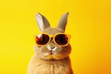 a rabbit wearing sunglasses