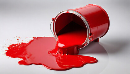 barattolo vernice rovesciata 