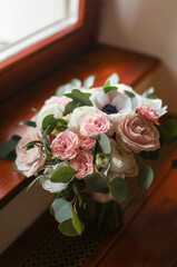 Obraz premium wedding bouquet on a table
