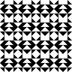 Triangles, rhombuses, diamonds, figures seamless pattern. Ethnic ornate. Geometric image. Folk ornament. Tribal wallpaper. Geometrical background. Retro motif. Ethnical textile print. Abstract vector