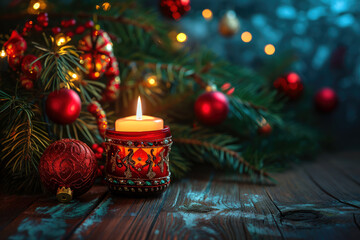 Fototapeta na wymiar Christmas Decoration Adorning the Season