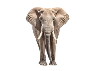 an elephant with tusks standing