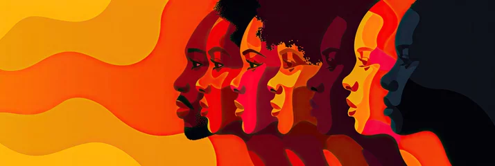 Foto op Canvas celebrating black history month Generative AI © SKIMP Art