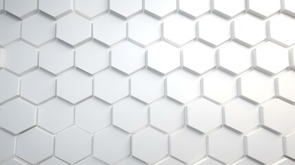 Panoramic Wall of Random Shifted White Honeycomb


