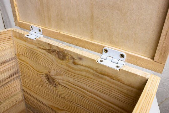 Cover is fixed Drawer for storing various items, made with your own hands from waste wood