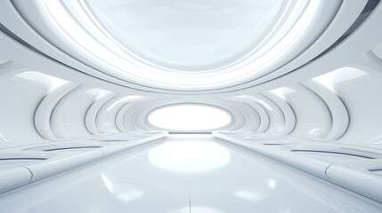 White Futuristic Background - 8K/4K Photorealistic

