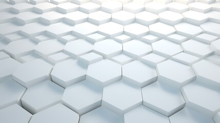 White Wide Hexagon Background - Site Header

