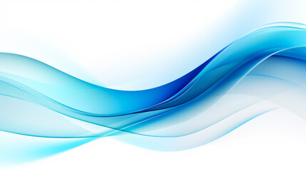 Abstract wave design with gradient of blue colors. waves of water or gentle breezes in tranquil fluid quality. Abstract aquatic in blue motion