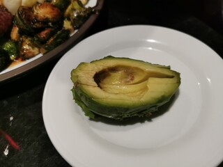 A fresh avocado