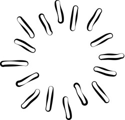 Sun symbols hand drawn. Summer icon design