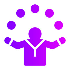 juggler gradient icon