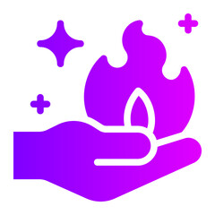 magic fire gradient icon