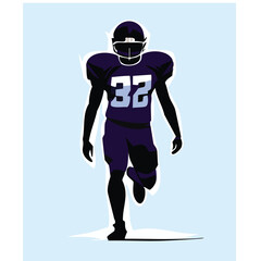 Obraz na płótnie Canvas illustration of an american football player